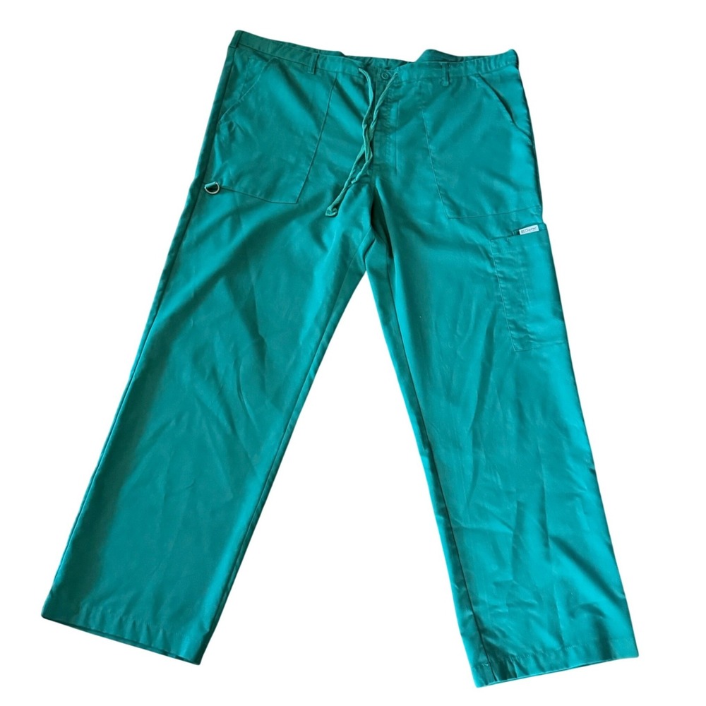 Greys Anatomy Women Drawstring Cargo Scrub‎ Pants Green XL